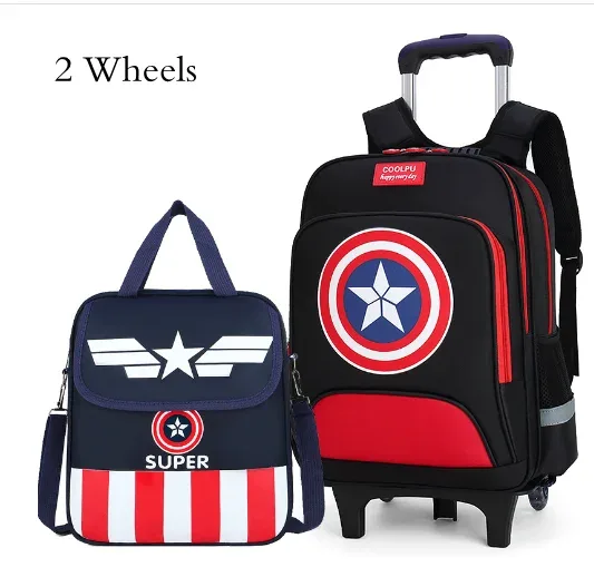 sac dos oxford université bleu motif captain america roulettes fixes pochette detachable bagages voyage unisexe