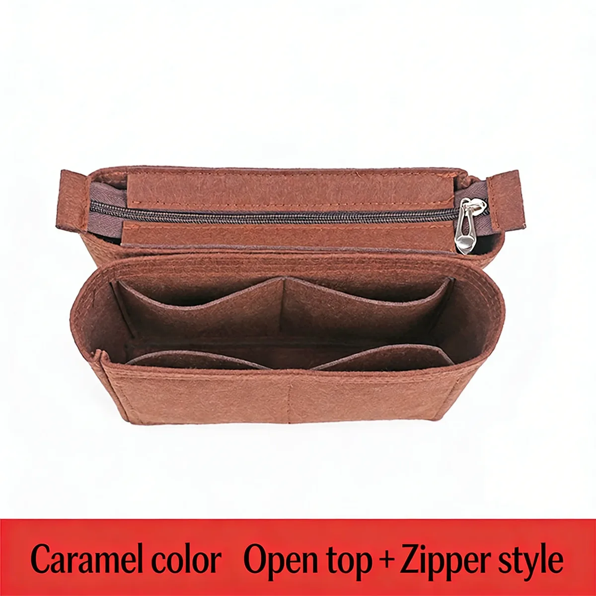organisateur de sac en feutre pour sac seau neonoe, pochette intérieure avec fermeture éclair, sacs de rangement antivol pour cosmétiques et maquillage