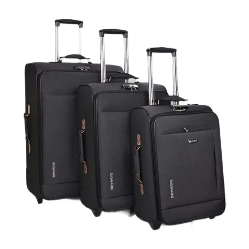 valise à roulettes en tissu oxford – bagage de voyage pour hommes et femmes avec roulettes