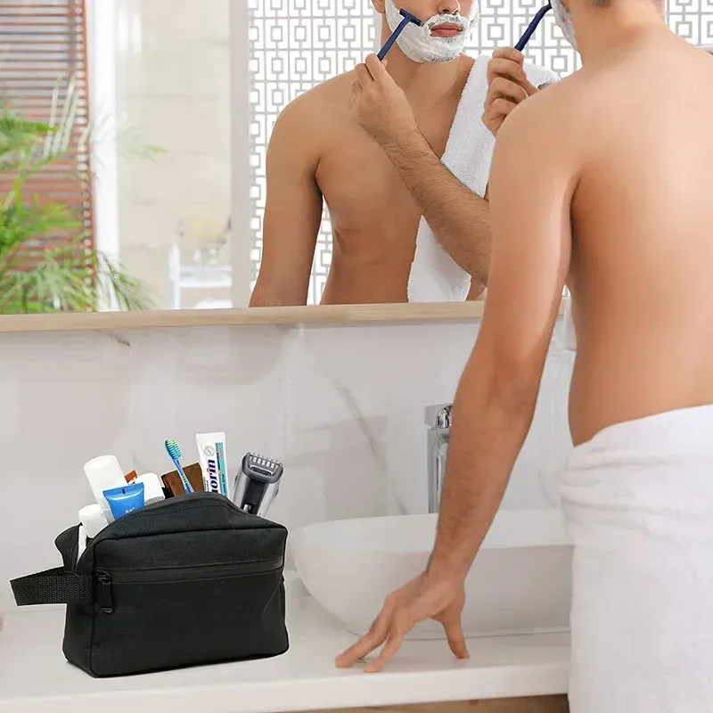 trousse de toilette trousse de rasage trousse de voyage de toilette trousse à cosmétiques pour hommes sacs de rangement portables pour femmes pochette de maquillage organisateur mujer