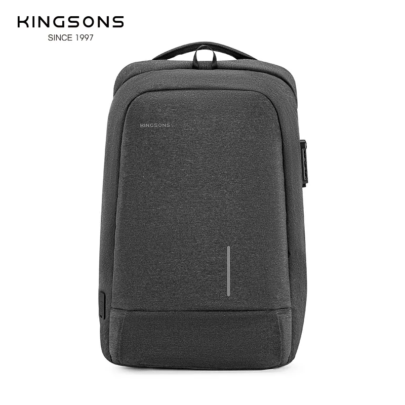 kingsons-sac à dos antivol pour hommes et femmes, sac d'école, sac à dos pour ordinateur portable 15.6 ", 17.3", sac de voyage à main mochila