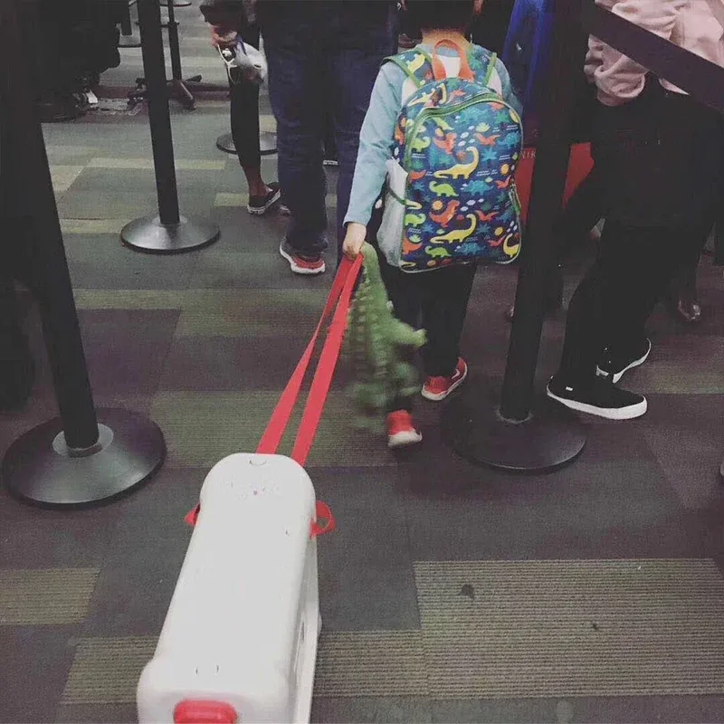 valise de voyage pour bébé avec roulettes, lit d'avion multifonctionnel, nouveau design, bagage en pp, lit pour enfants, valise créative