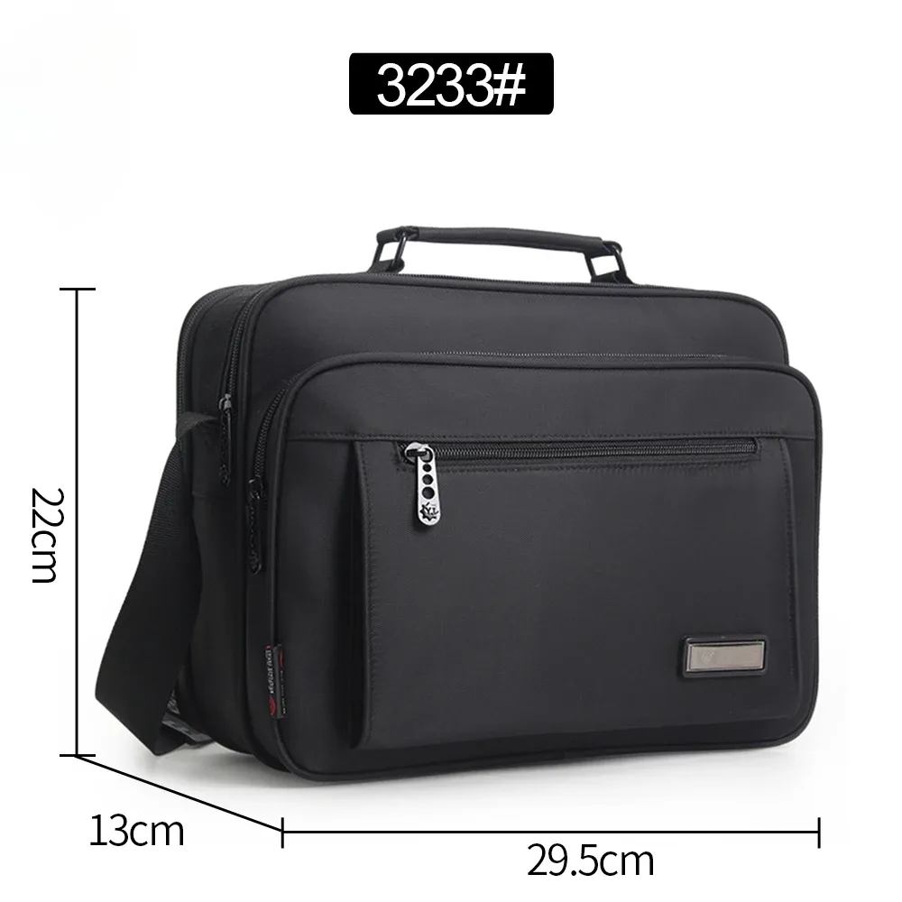 sac à bandoulière pour hommes, sacoche de messager, petite mallette d'affaires, grande capacité, multifonction, mode décontractée, étanche