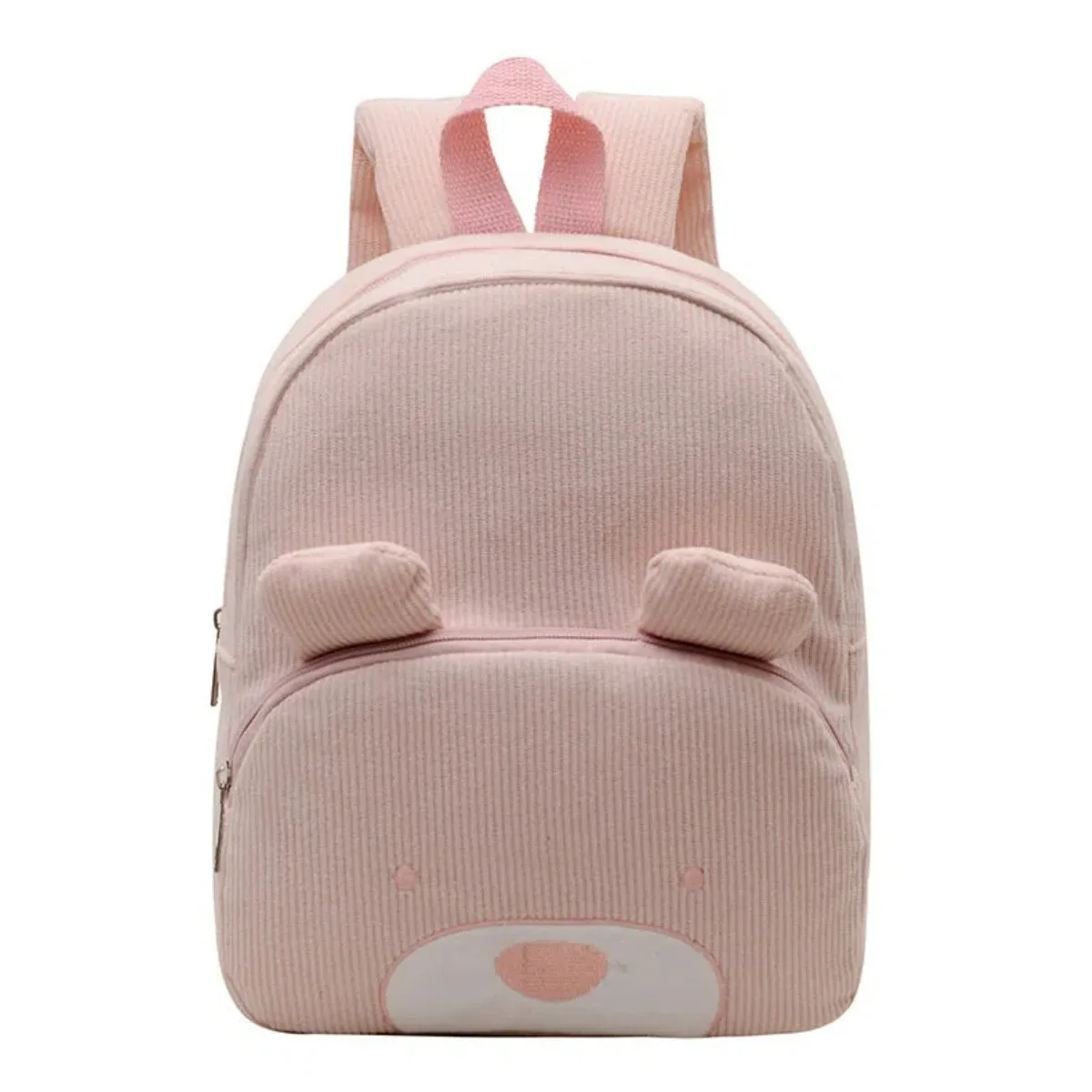 sac à dos de maternelle en velours côtelé, broderie mignonne, nom personnalisé, cartable pour filles et garçons, idéal pour l'école, les voyages quotidiens, cadeau adorable pour enfants.