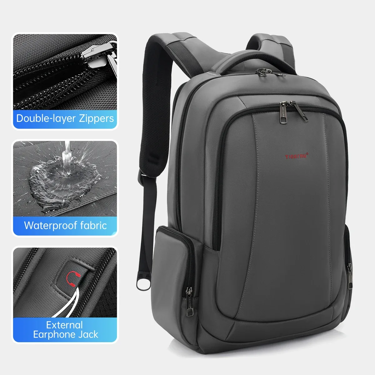 tigernu sacs à dos de voyage sac à dos sous vide 14 15.6 17.3 pouces sac à dos pour ordinateur portable pour sac à dos scolaire hommes cartable sac à dos de compression