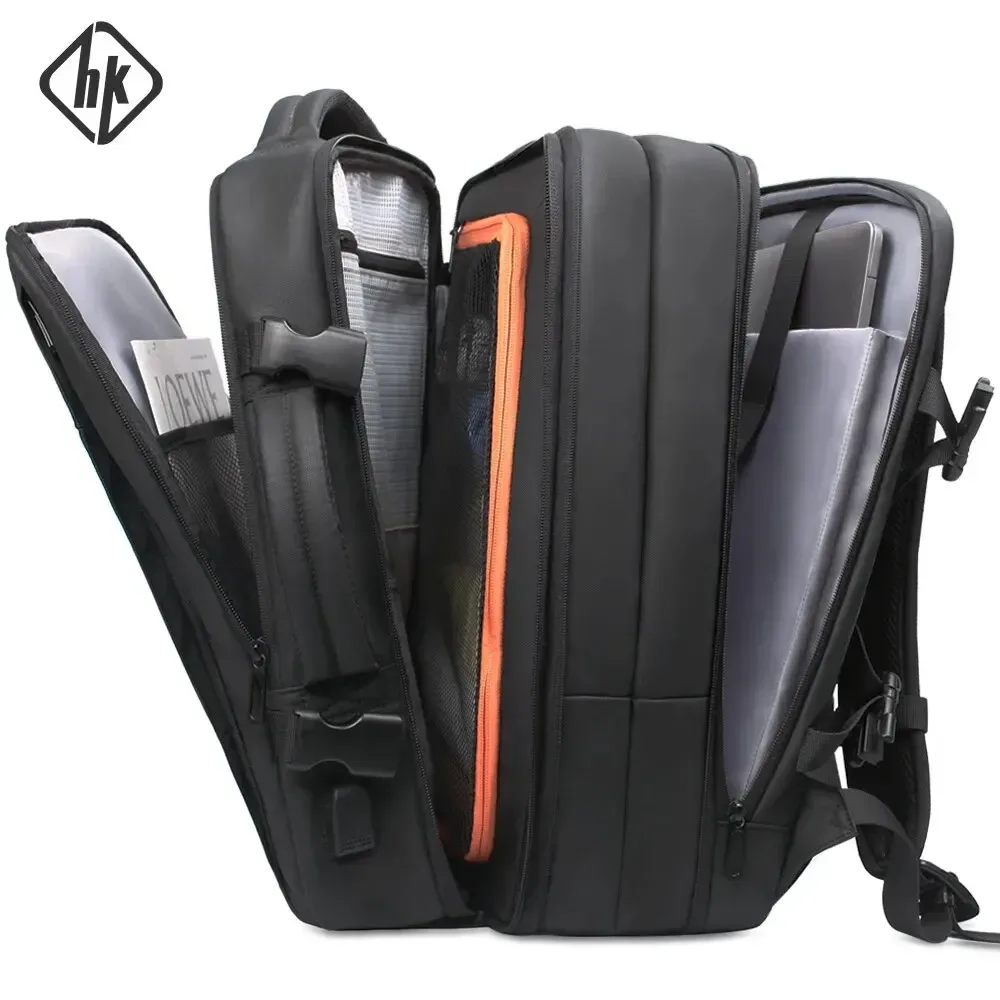 ian-sac à dos d'affaires pour homme, étanche, antivol, sac pour ordinateur portable 15.6 ", décontracté, grande capacité, sac de voyage extensible, court voyage