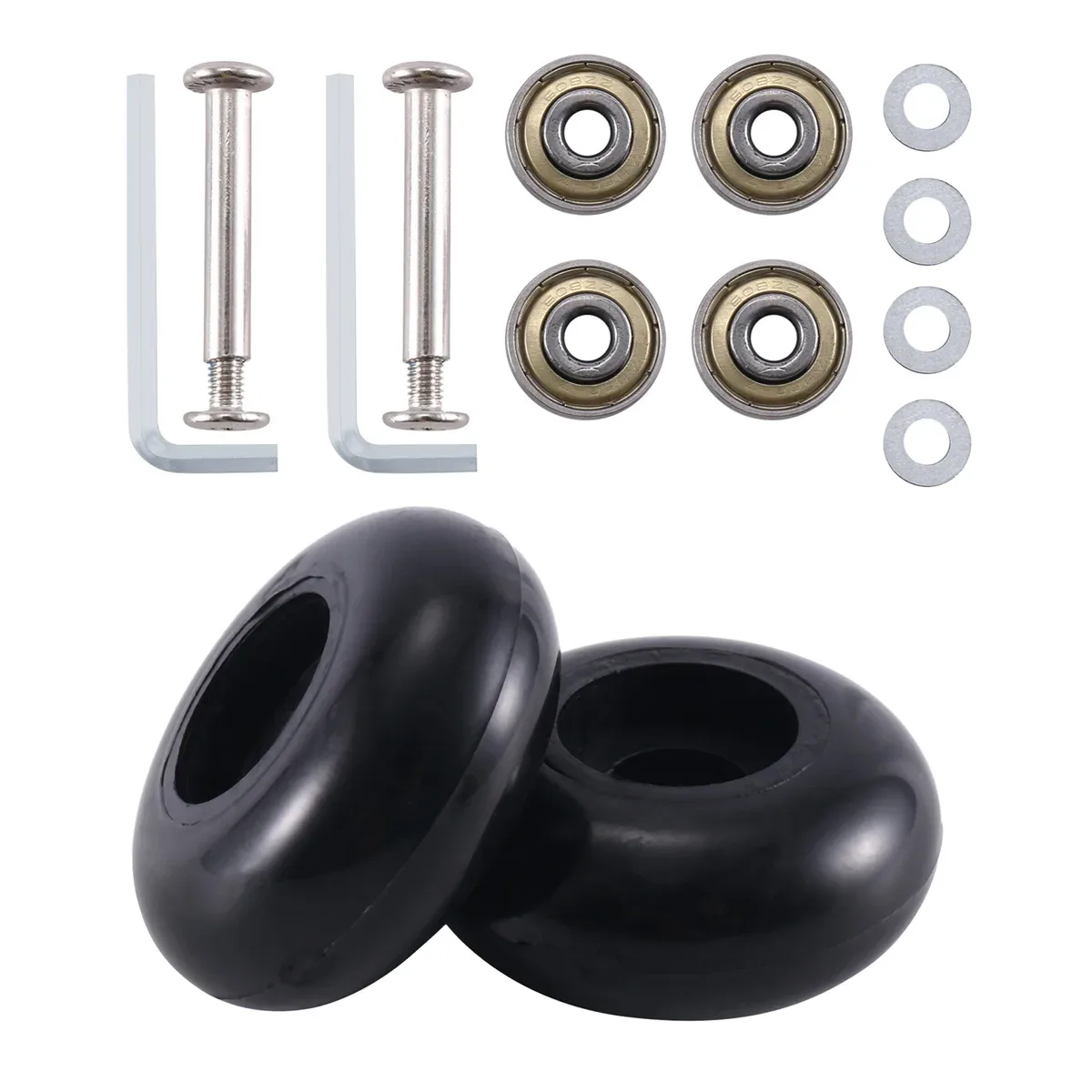roulements pu acier carboné vis essieux noirs kit réparation accessoires valise roues pivotantes remplacement