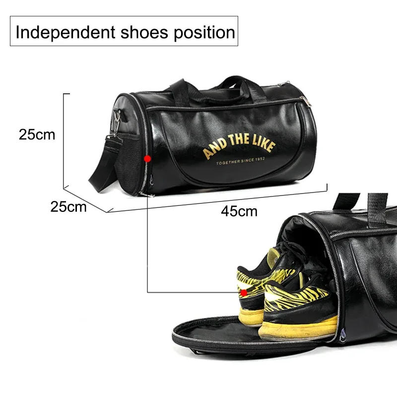 hommes sac de sport sacs en cuir pu rayé basket-ball entraînement fitness tas voyage bagages sac à main sac de sport pour femmes yoga