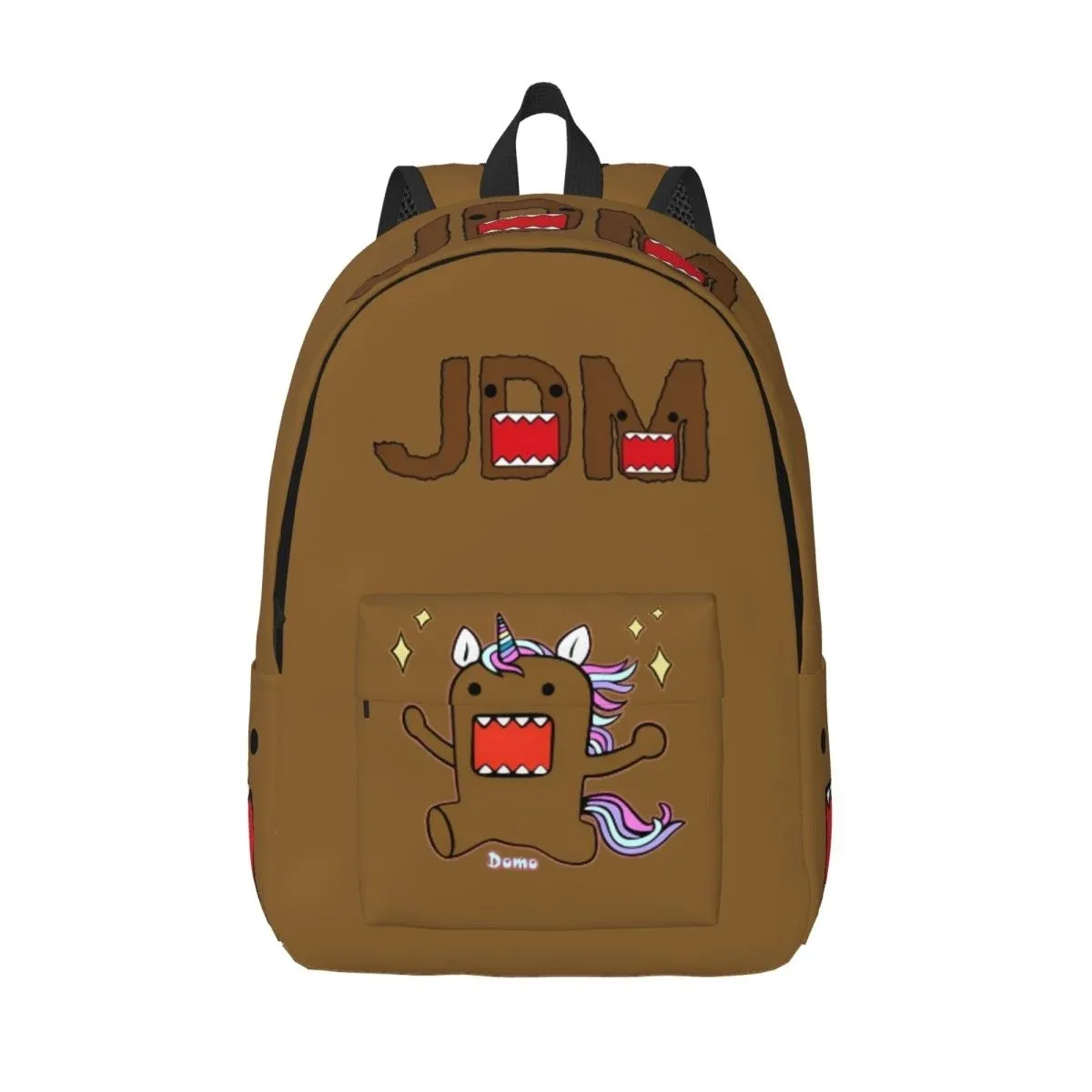 jdm domo kun poupée visage mode sac à dos durable étudiant affaires mignon drôle sac à dos pour hommes femmes ordinateur portable sacs en toile