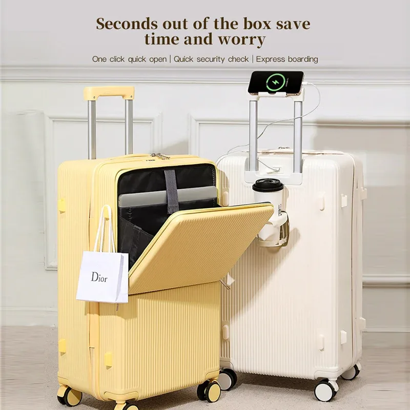suhimu valise large poignée valise de voyage hommes 20 24 26 bagage à main femmes pc cadre en aluminium boîtier de chariot