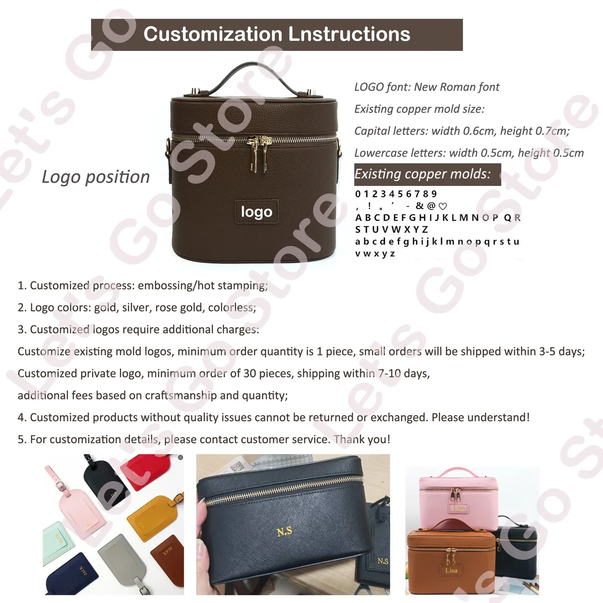 trousse cosmétiques cuir grainé noire zip doré lettres mb voyage maquillage bijoux transport demi professionnelle usage journalier
