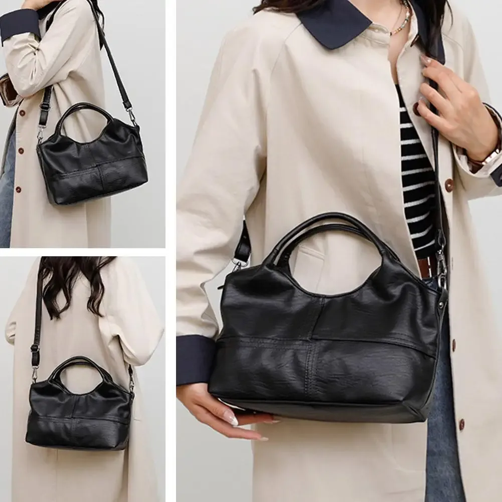 sac à bandoulière léger en cuir pu pour femmes, grand sac à bandoulière de banlieue, sangle souple, fourre-tout de travail et de voyage, y0f9, nouvelle collection