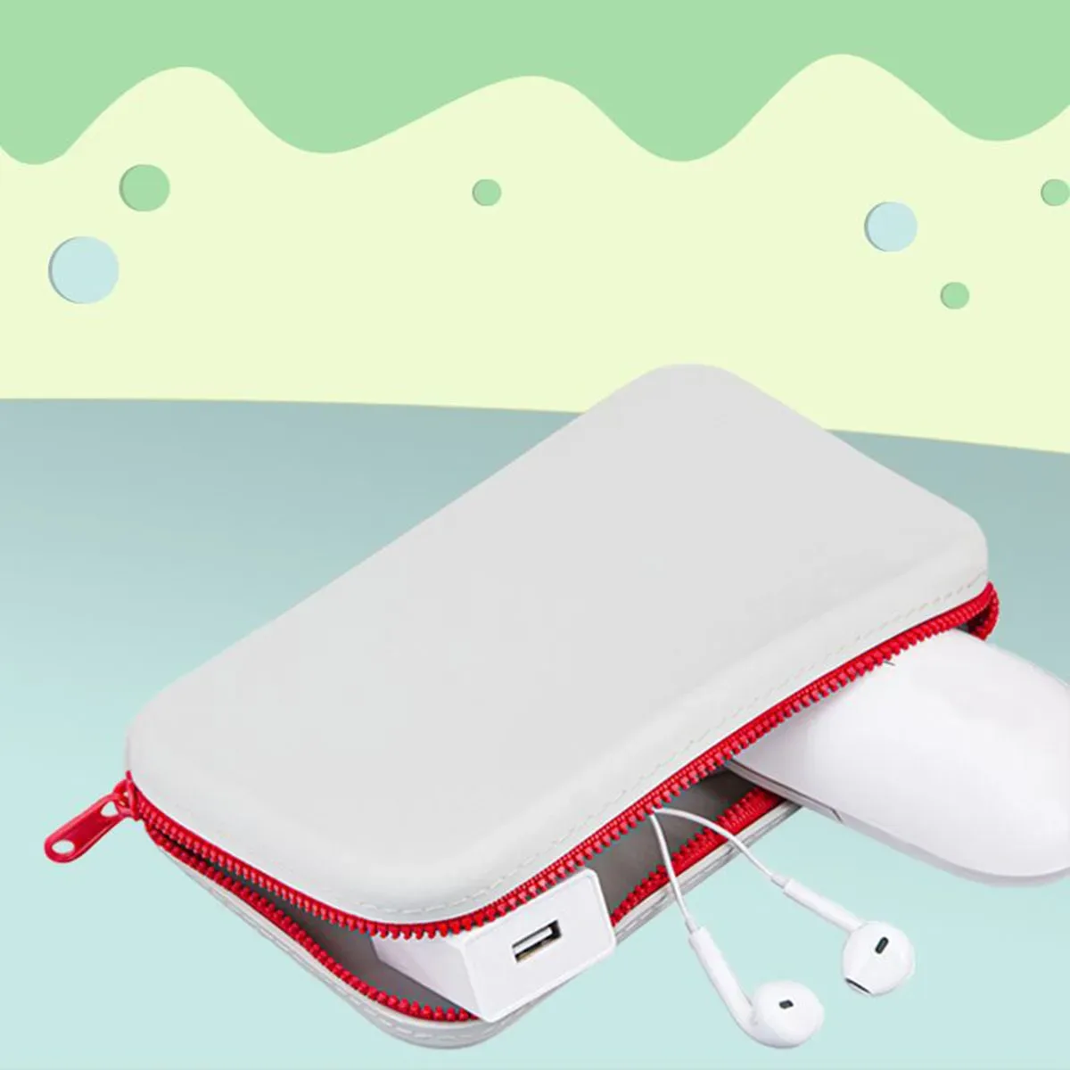 sac de rangement carré de grande capacité pour produits de toilette, boîte de rangement numérique multifonctionnelle, organisateur pour la maison et les voyages