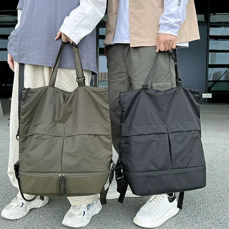 femmes et hommes sac à dos grande capacité unisexe sacs à dos en nylon sac de sport étanche tendance sacs d'école portable loisirs voyage sac à main