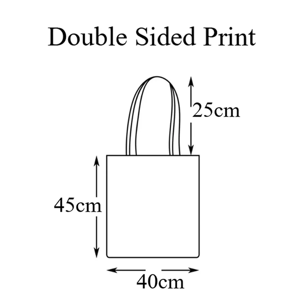 sac fourre-tout en toile à impression différente pour femmes, sacs à main personnalisés avec logo imprimé, grand sac de shopping initié, livraison directe
