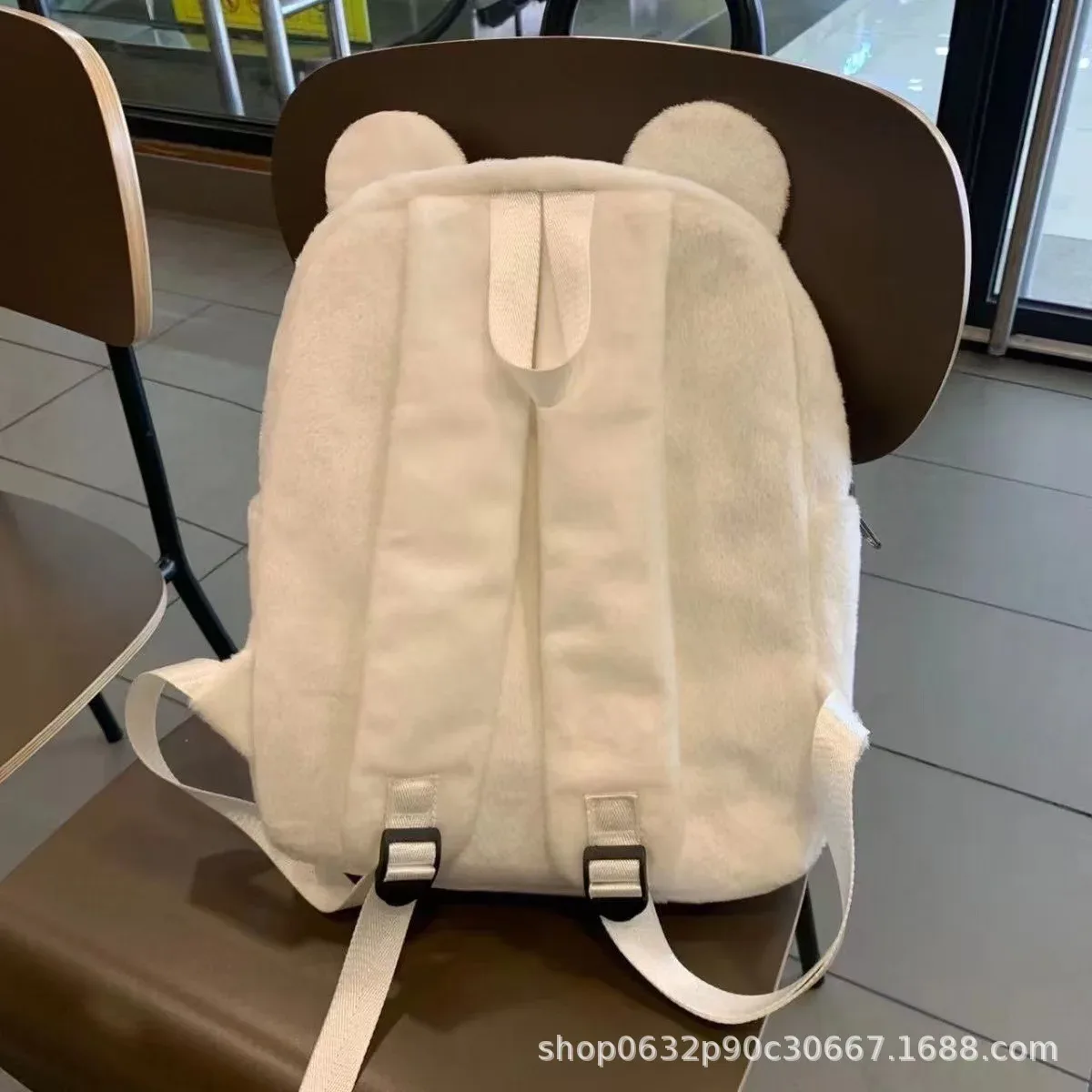 nouveau sac à dos scolaire en velours mignon de style kawaii, grande capacité, broderie, sac à dos pour étudiants, sacs chiikawa pour femme, personnage d'anime