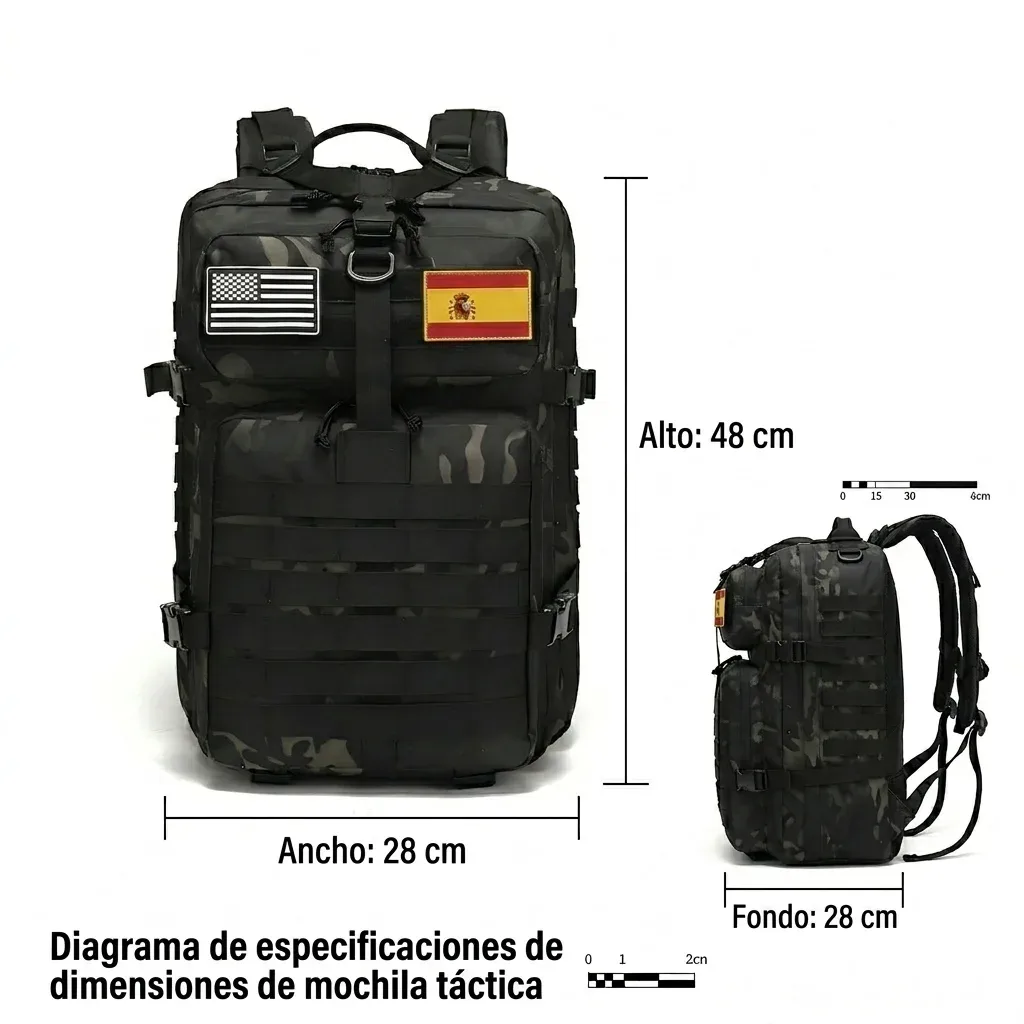 sac à dos tactique militaire 32l/50l, grand sac d'assaut pour le camping et la randonnée, sac à dos durable pour hommes, sac à dos de voyage et de travail