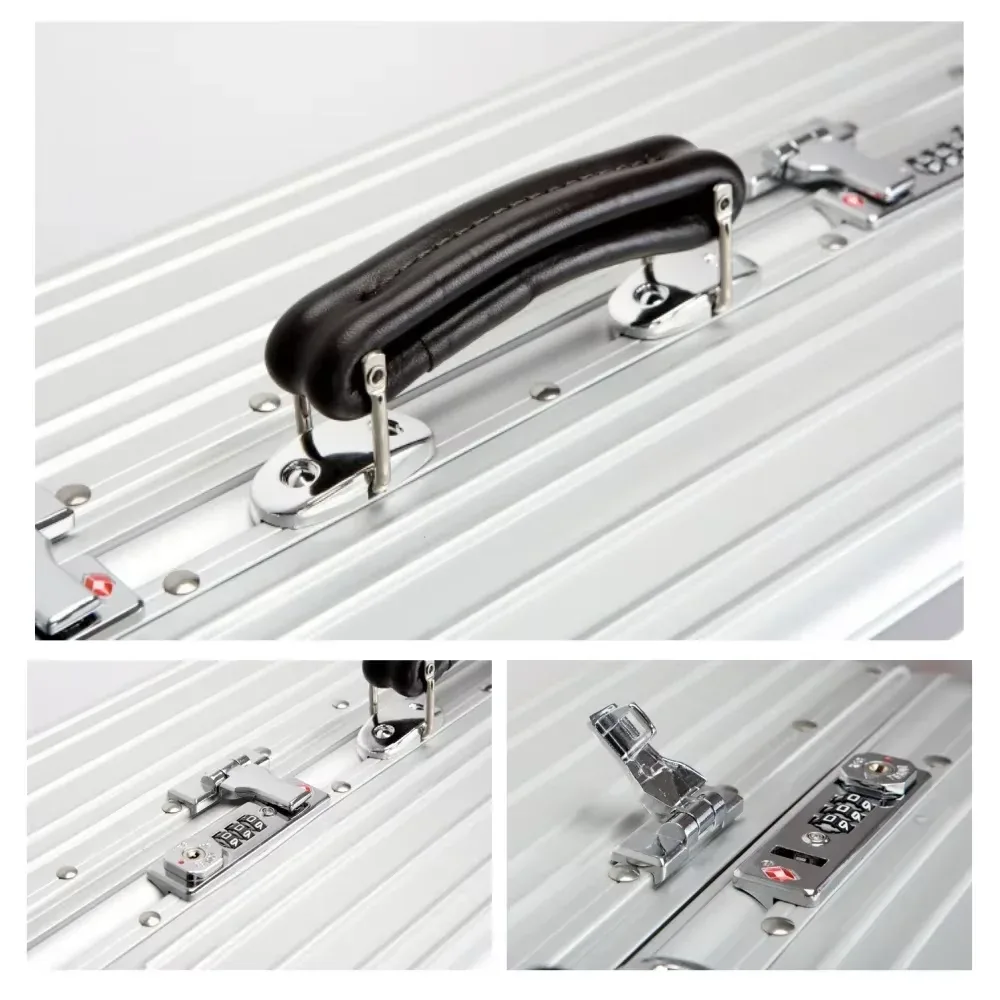 valise de voyage rétro en alliage d'aluminium bunnyfly, bagage à roulettes de haute qualité, valise trolley rétro, bagage à main 20/24/26/29'