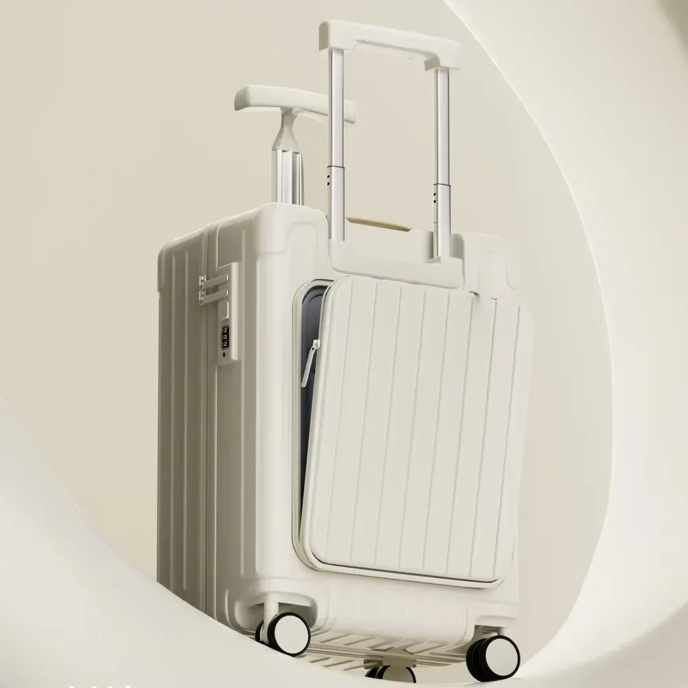 valise à roulettes pour enfants bunnyfly avec ouverture frontale, compartiment pour ordinateur portable, bagage à main pour les voyages, facile à manipuler