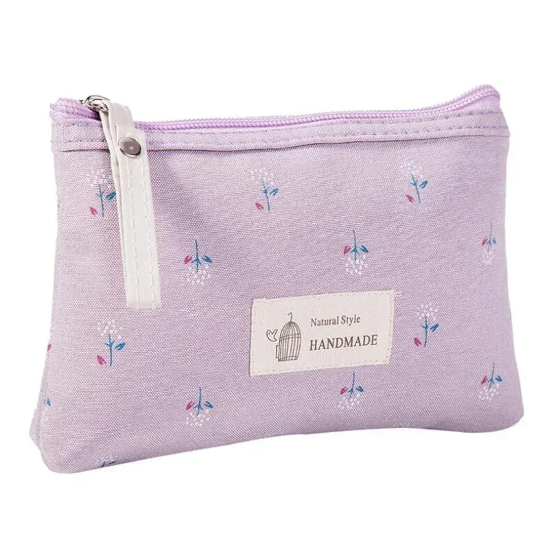 petit sac à cosmétiques floral pour femme, trousse de maquillage, sac à main de voyage, sacs de maquillage de lavage de toilette à fermeture éclair, sac à main en poudre