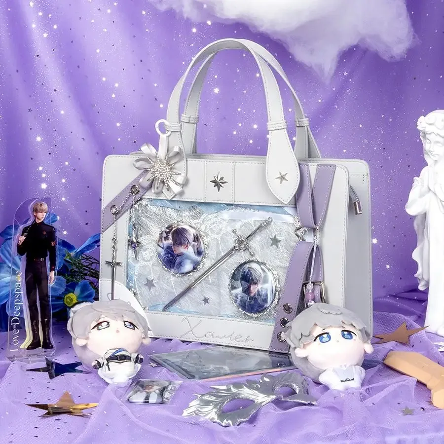 sac bandoulière transparent tendance y2k pour femme, style lolita, avec poche transparente, sac à main mignon pour affichage diy