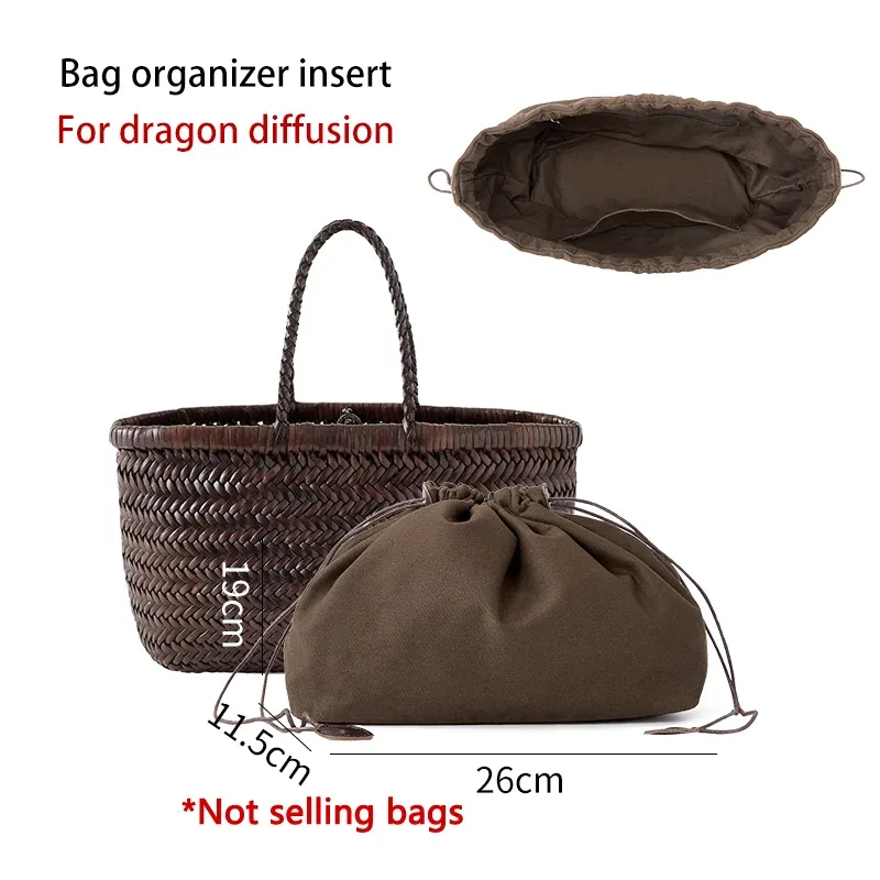 insert organisateur de sac pour diffusion dragon 8892, sac de mode durable, support de rangement, modification intérieure, accessoires de sac