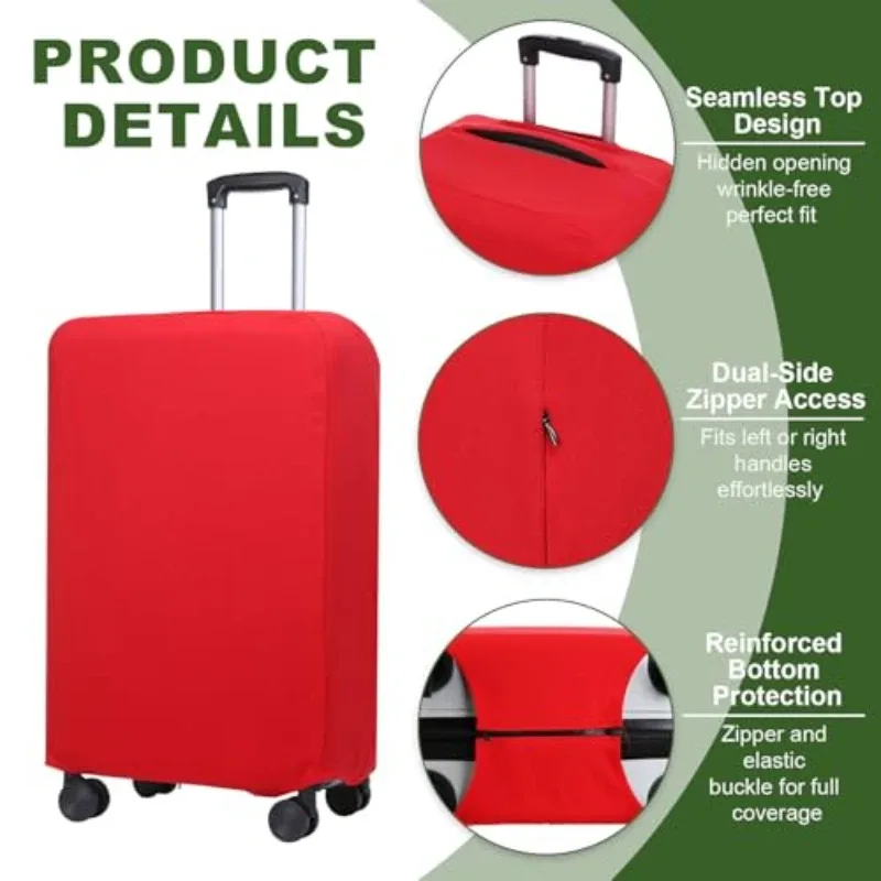 Housse de protection pour valise de voyage, housse anti-poussière pour valise à roulettes, accessoires de voyage, organisateur de bagages, multicolore
