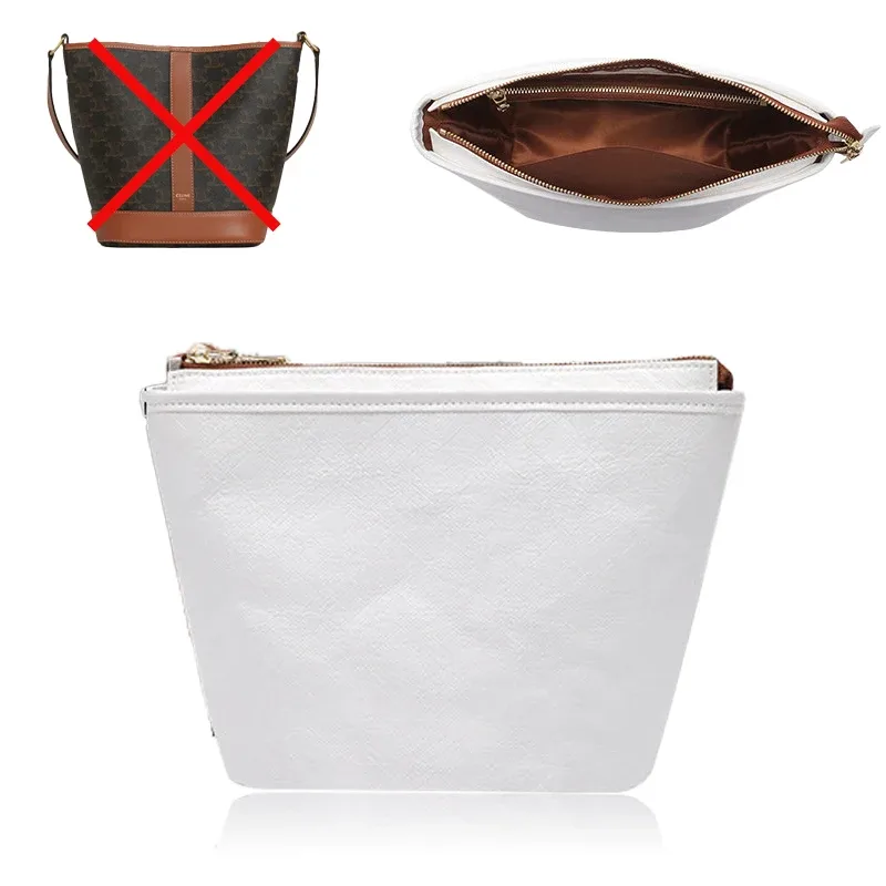 insert organisateur de sac pour sac à main bucket s m 191442cas, doublure de rangement intérieure super légère, accessoires en papier dopont résistant à l'usure