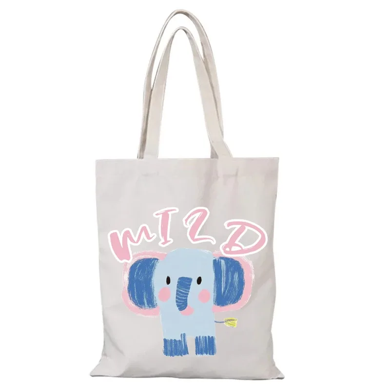 nouveaux sacs à main sacs en tissu de bande dessinée sac à bandoulière mignon pour femmes le sac fourre-tout eco shopper shopping plage toile sac à main dame pliant