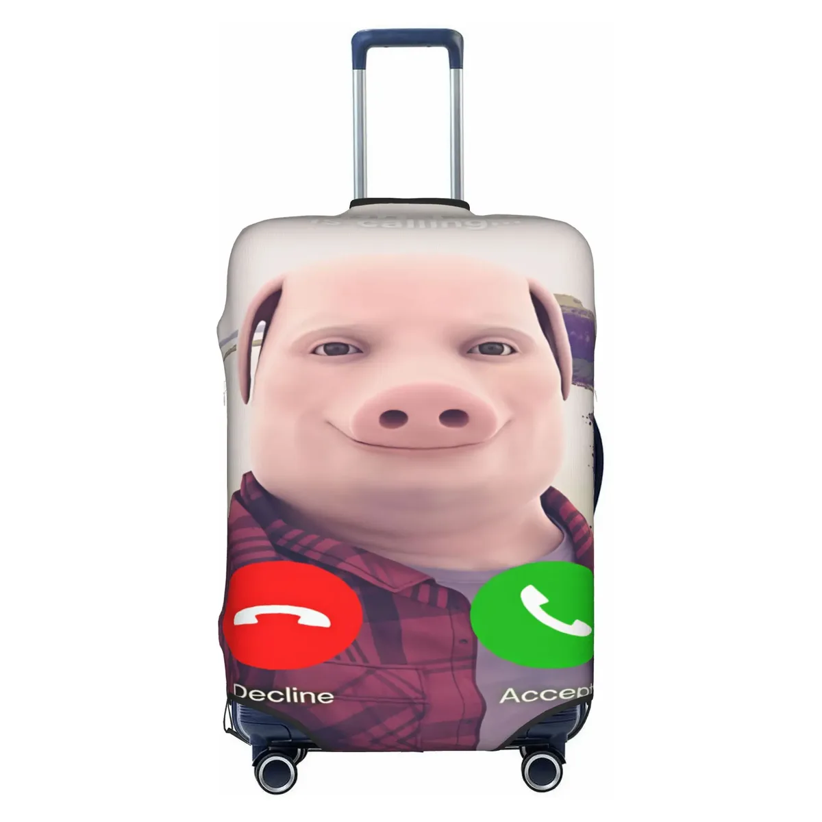 housse de protection élastique pour valise, motif humoristique italien tung tung tung sahur funk, convient aux valises de 18 à 32 pouces