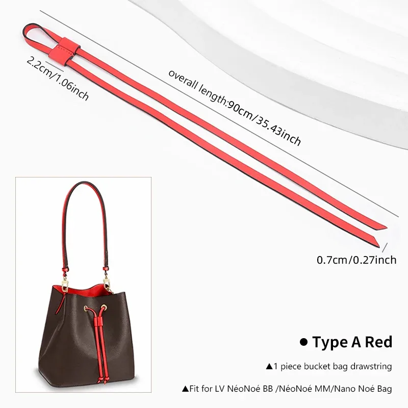 wuta – sac à bandoulière 100% authentique pour for lv noe bb nano, petits sacs seau, accessoires de remplacement, cordons de tension
