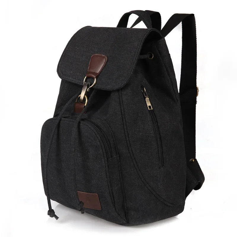 sac à dos en toile pour femme, sac de voyage vintage en pur coton, sacs d'école pour ordinateur portable, sac initié pour adolescentes, mode, proximité, wstring