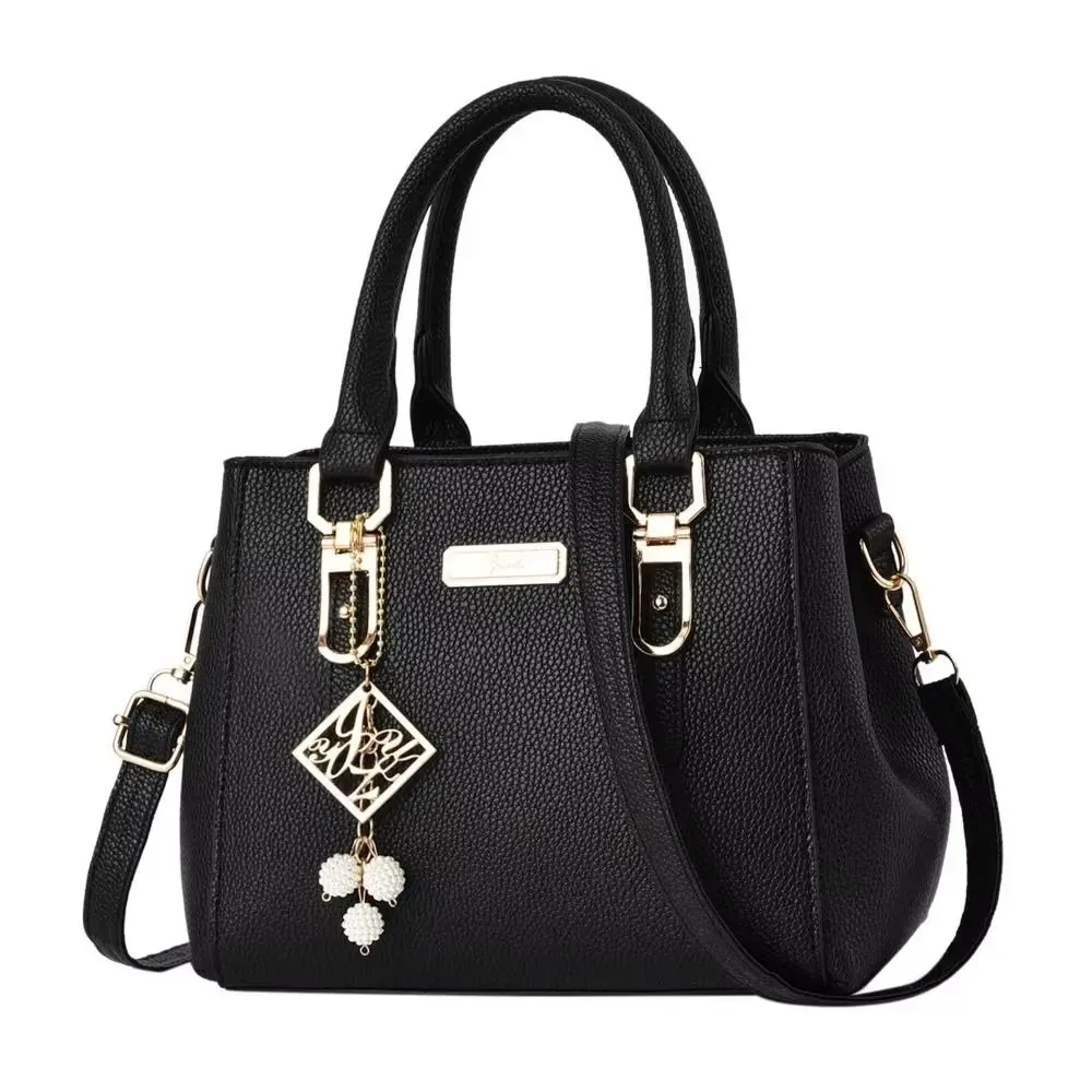 sac à bandoulière en cuir spacieux pour femmes, sac à main quotidien décontracté avec un grand espace de rangement