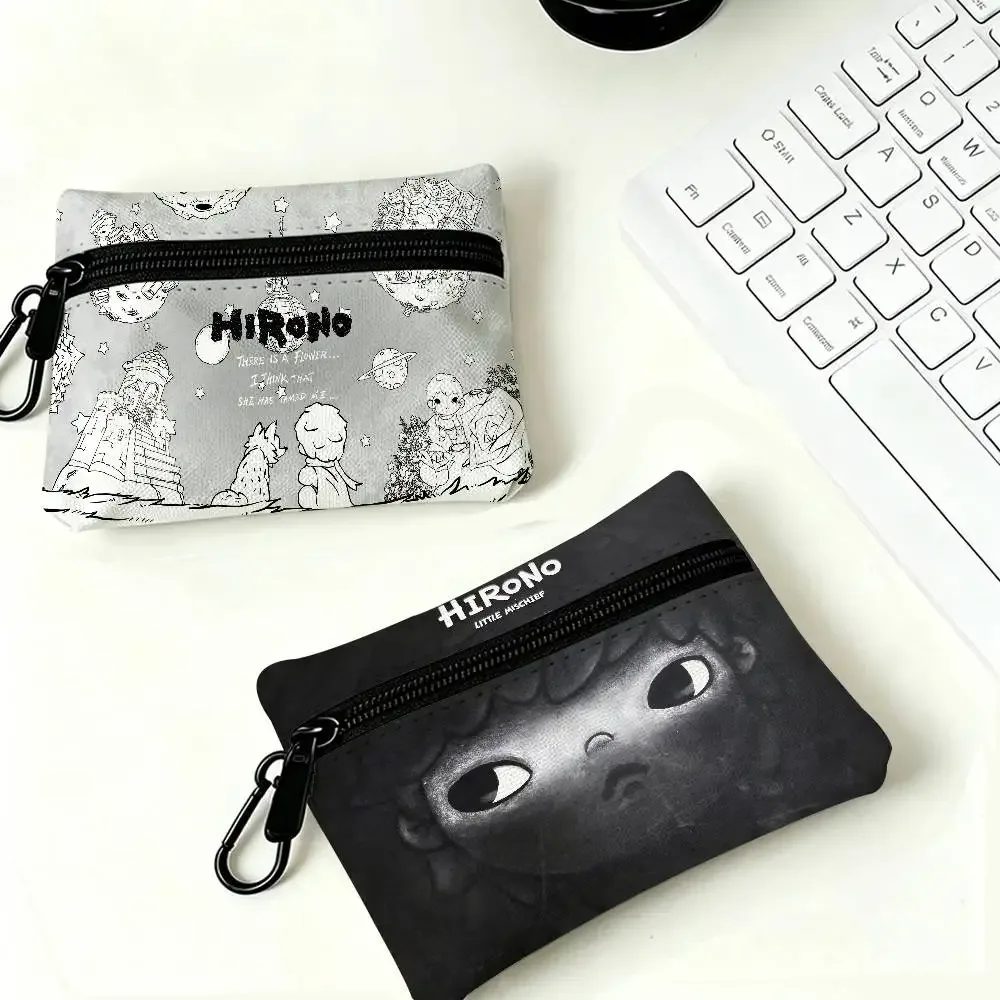 porte-monnaie oxford h-hirono mysterious-artistic avec mousqueton détachable, sac de rangement compact pour accessoires de shopping et activités de plein air