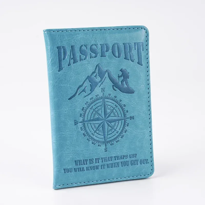 passeport cover passport holder, compass printed document change, ticket réinitialisation, passport wallet, travel wallet, id card holder, unisex, 2025