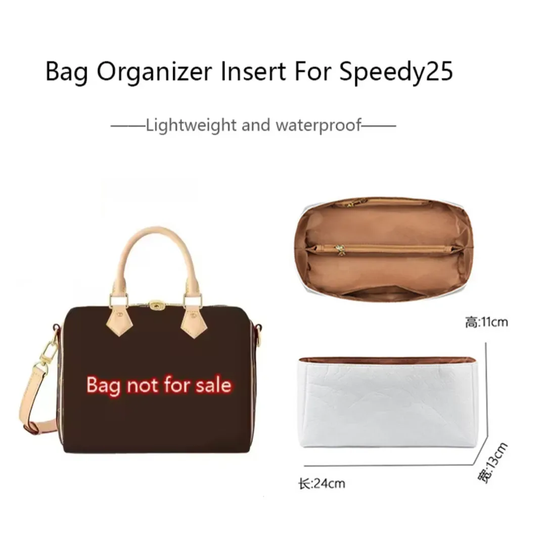 organisateur de sac à insérer pour sac à main à rabat lv speedy 253035, sac intérieur, trousse de maquillage, sac de voyage, sac de rangement, accessoires pour sacs fourre-tout