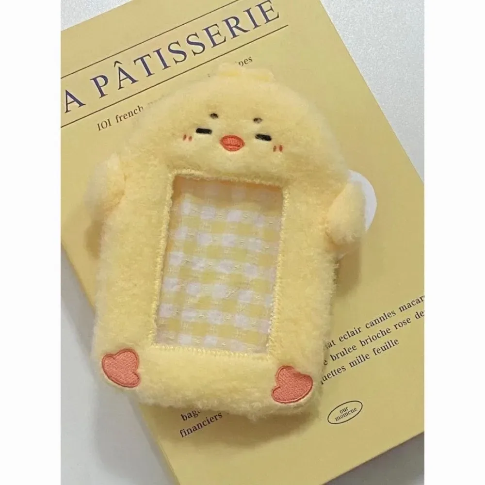 étui à cartes photo en peluche, mignon, dessin animé, lapin, chien, chat, porte-cartes, portable, ins, porte-cartes, étudiants, idole, photos, housse de protection