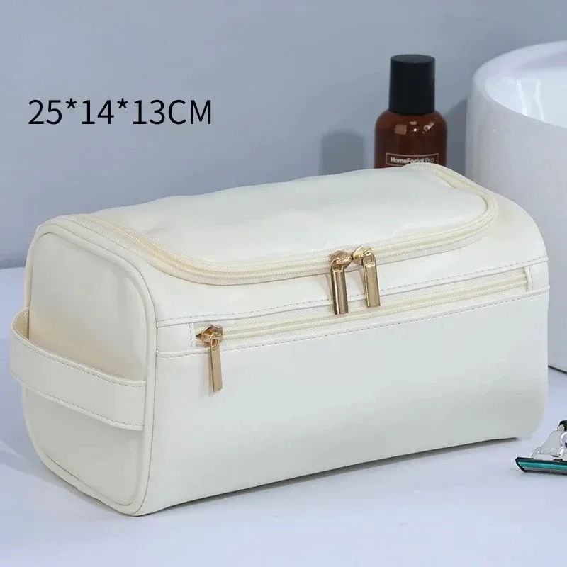 trousse de toilette vintage pour homme - trousse de voyage de luxe suspendue pour cosmétiques, sac de lavage pour voyages d'affaires, organisateur de maquillage masculin, pochette de rangement