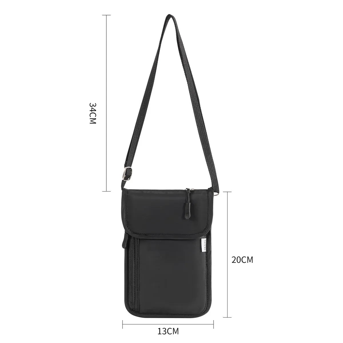 sac de voyage extérieur antivol étanche à suspendre au cou pour téléphone portable et passeport