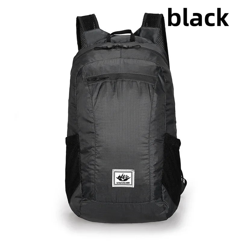 sac de randonnée en plein air 20l, sac à dos portable léger, pliable, étanche, ultraléger, pour voyage, randonnée, sac de jour
