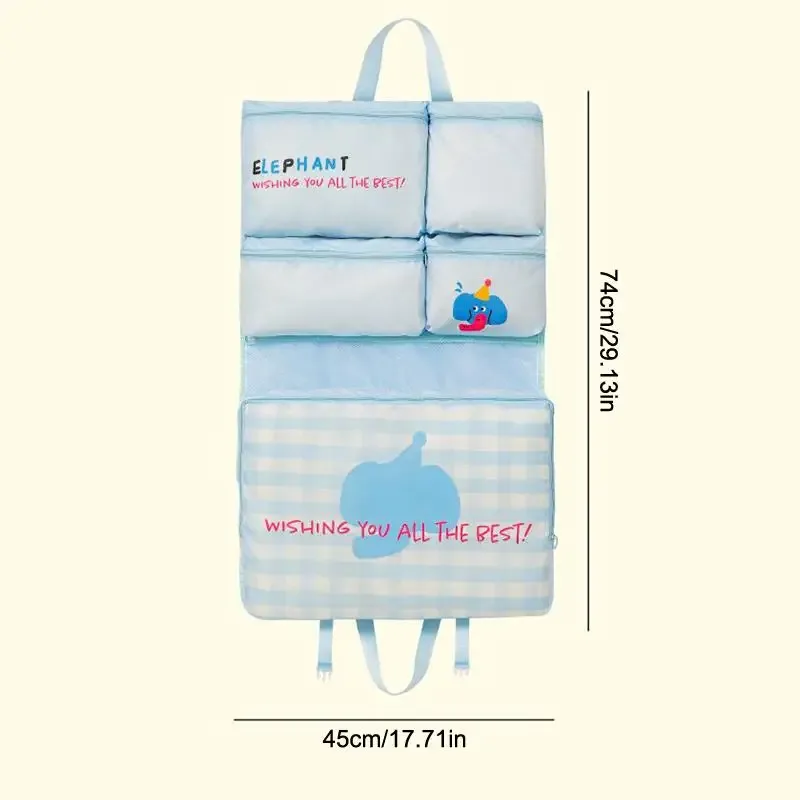 sac de rangement de voyage pliable, organisateur multifonctionnel portable suspendu et imperméable pour sous-vêtements et chaussettes