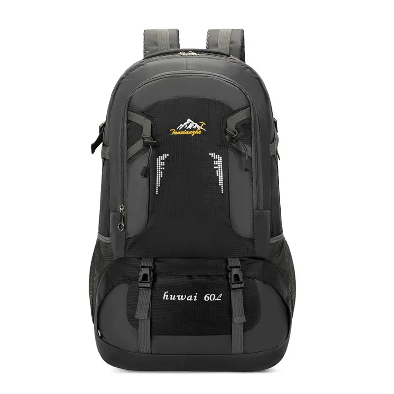 sac à dos d'alpinisme en plein air 60l, sac de rangement de voyage de grande capacité pour camping, sac rampant à fermeture éclair, sac léger portable