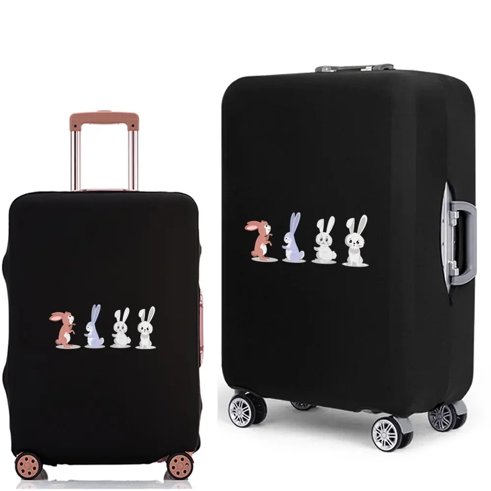 housse de protection pour bagages, étui anti-poussière élastique épais pour valises de voyage de 18 à 28 pouces, accessoires de voyage imprimés de dessins animés