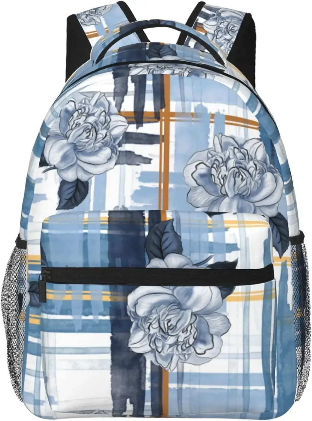 sac à dos léger à motif de fleurs roses rouges pour hommes et femmes, sac à dos universitaire, sac à dos décontracté, sac de voyage pour ordinateur portable