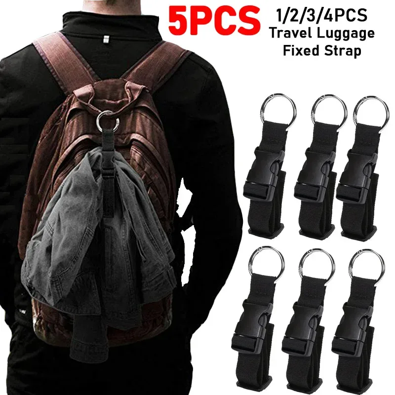 sangle fixe pour bagages de voyage, sangle externe pour sac à dos avec boucle de dégagement, sangle portable, ceinture de bagage, porte-veste bdk01