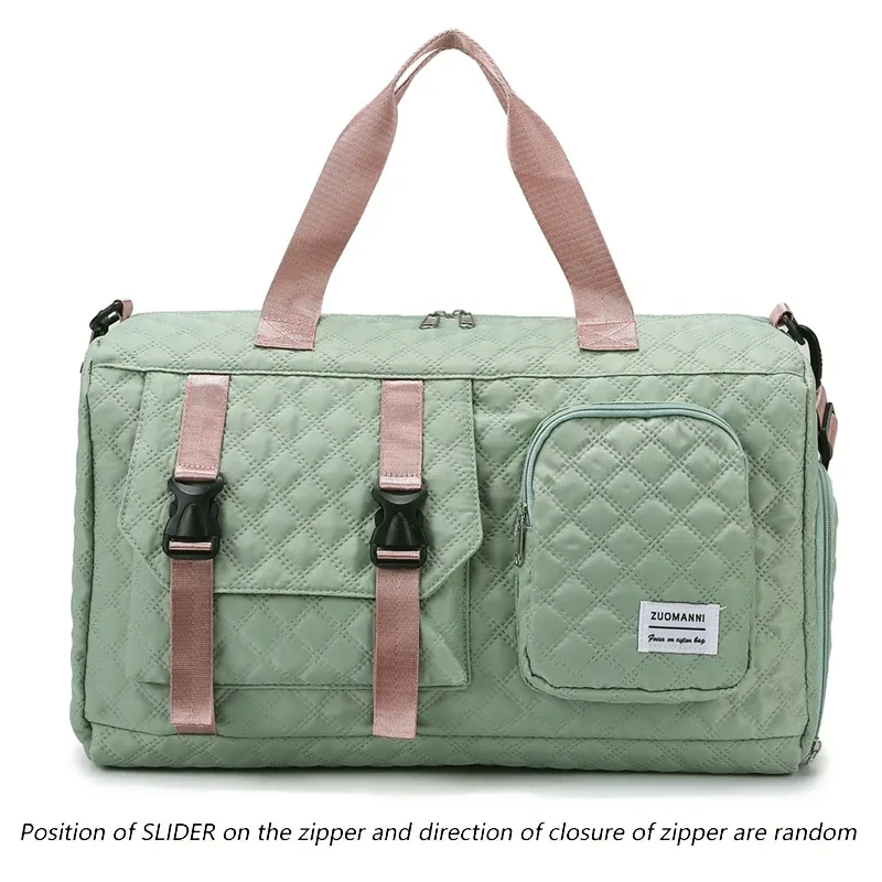 sac de voyage en nylon durable, sac de sport portable pour les voyages de nuit, sac d'entraînement à bandoulière, argyle spacieux