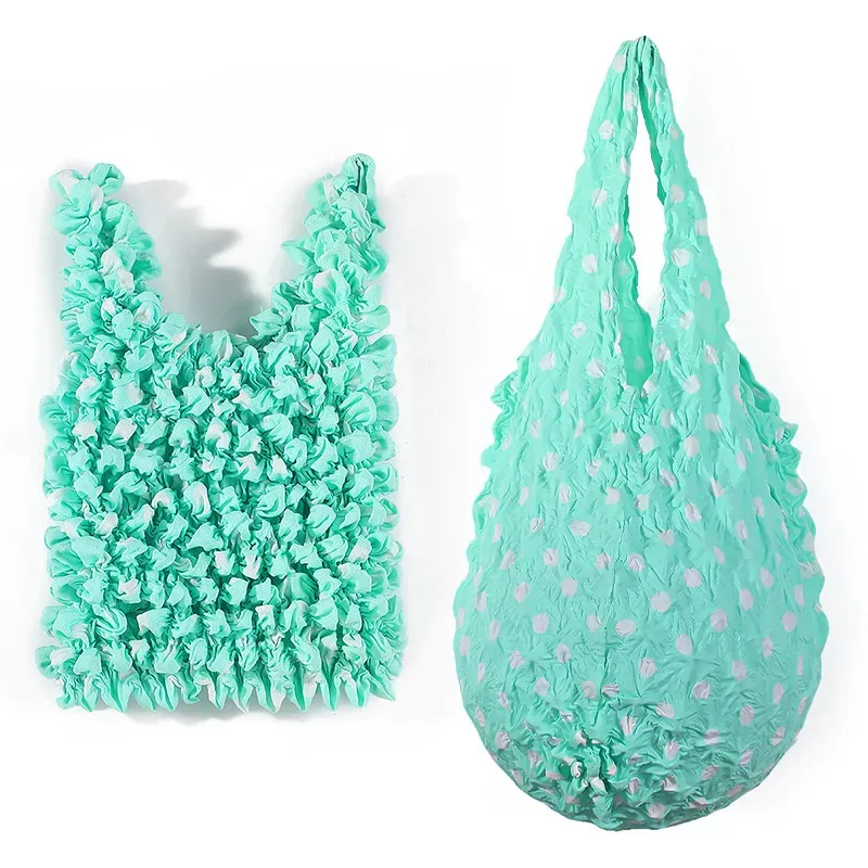 nouveau sac fourre-tout élastique réutilisable mini 1 pièce, grande capacité, sac à bandoulière portable, sac de rangement