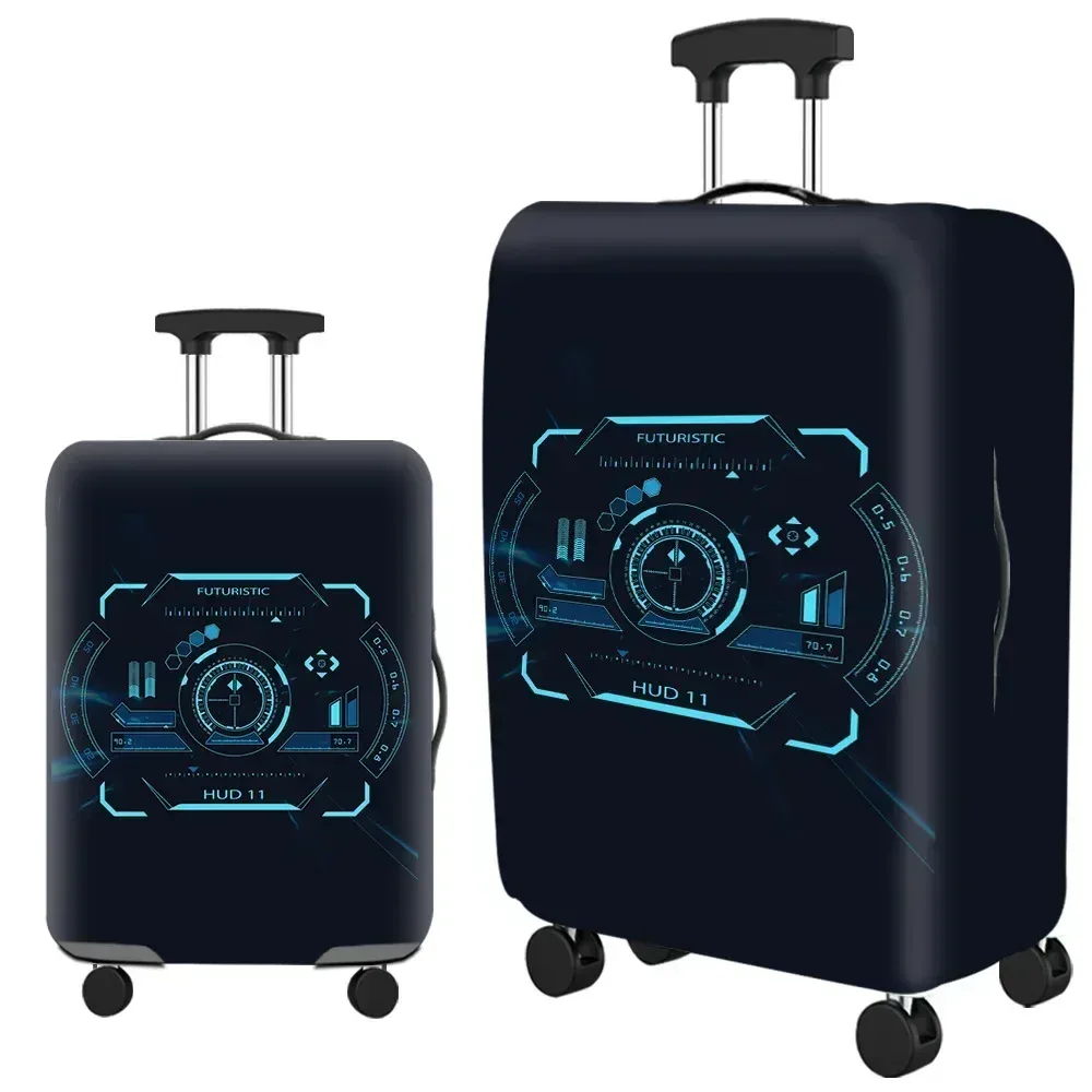 optics elastic world juste de protection pour bagages, fermeture éclair trempée, housses de valise pour sac de 18 à 32 pouces, housse de chariot, accessoires de voyage