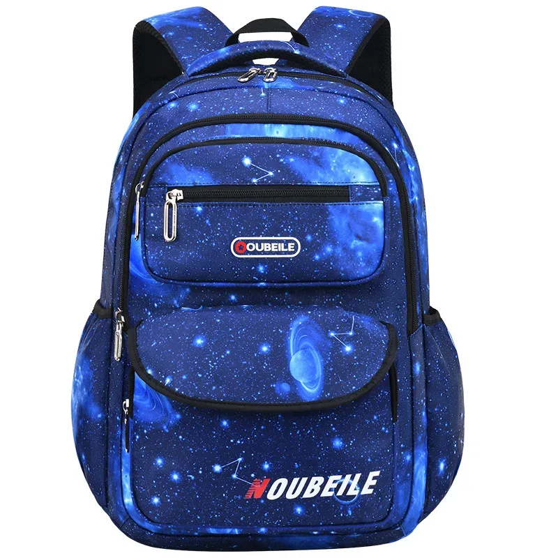 sac à dos pour adolescents, imprimé ciel étoilé, sac à bandoulière pour enfants, sac d'école étanche, sac à dos de sport et de voyage, plusieurs poches
