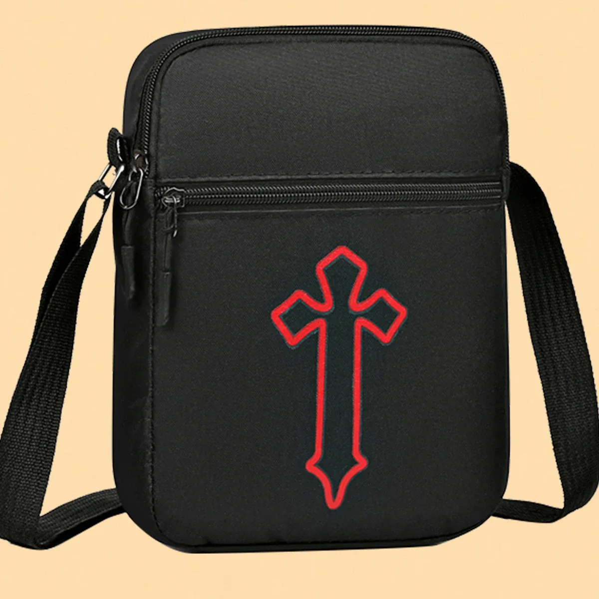 mini sac à bandoulière unisexe – pochette de téléphone compacte avec sangle réglable (cou/taille portable) pour hommes et femmes